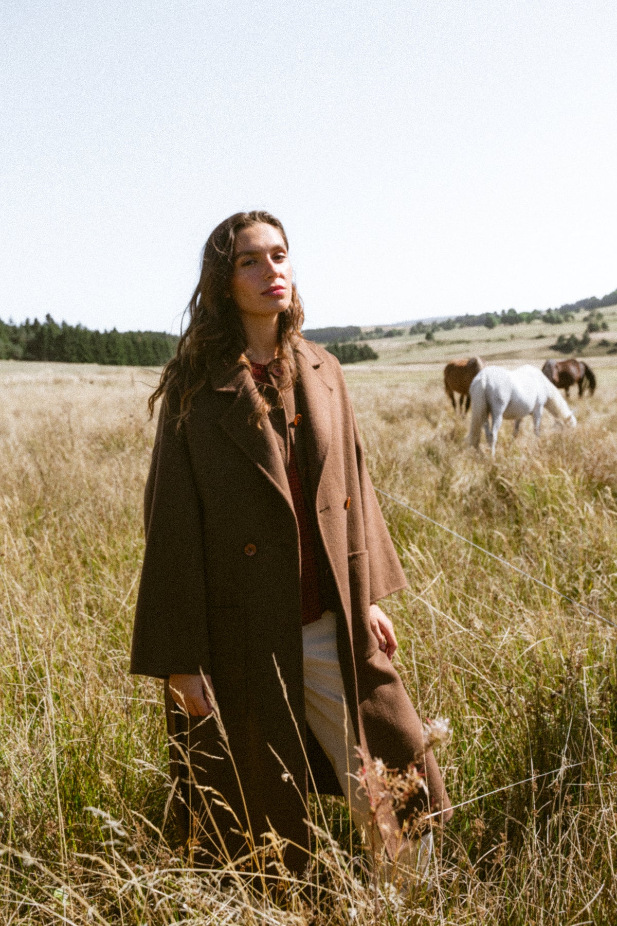 MANTEAU ANGELE - BROWN