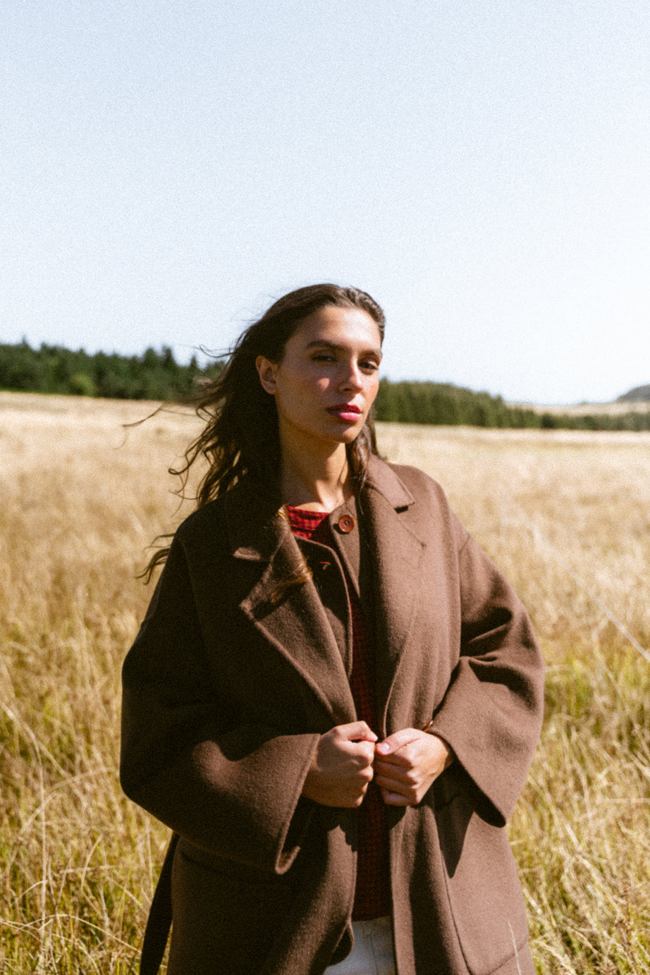 MANTEAU ANGELE - BROWN
