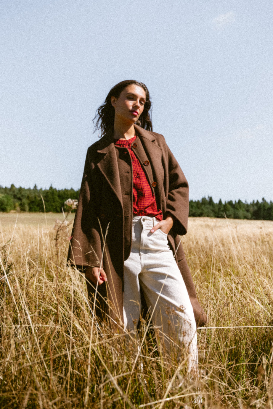 MANTEAU ANGELE - BROWN