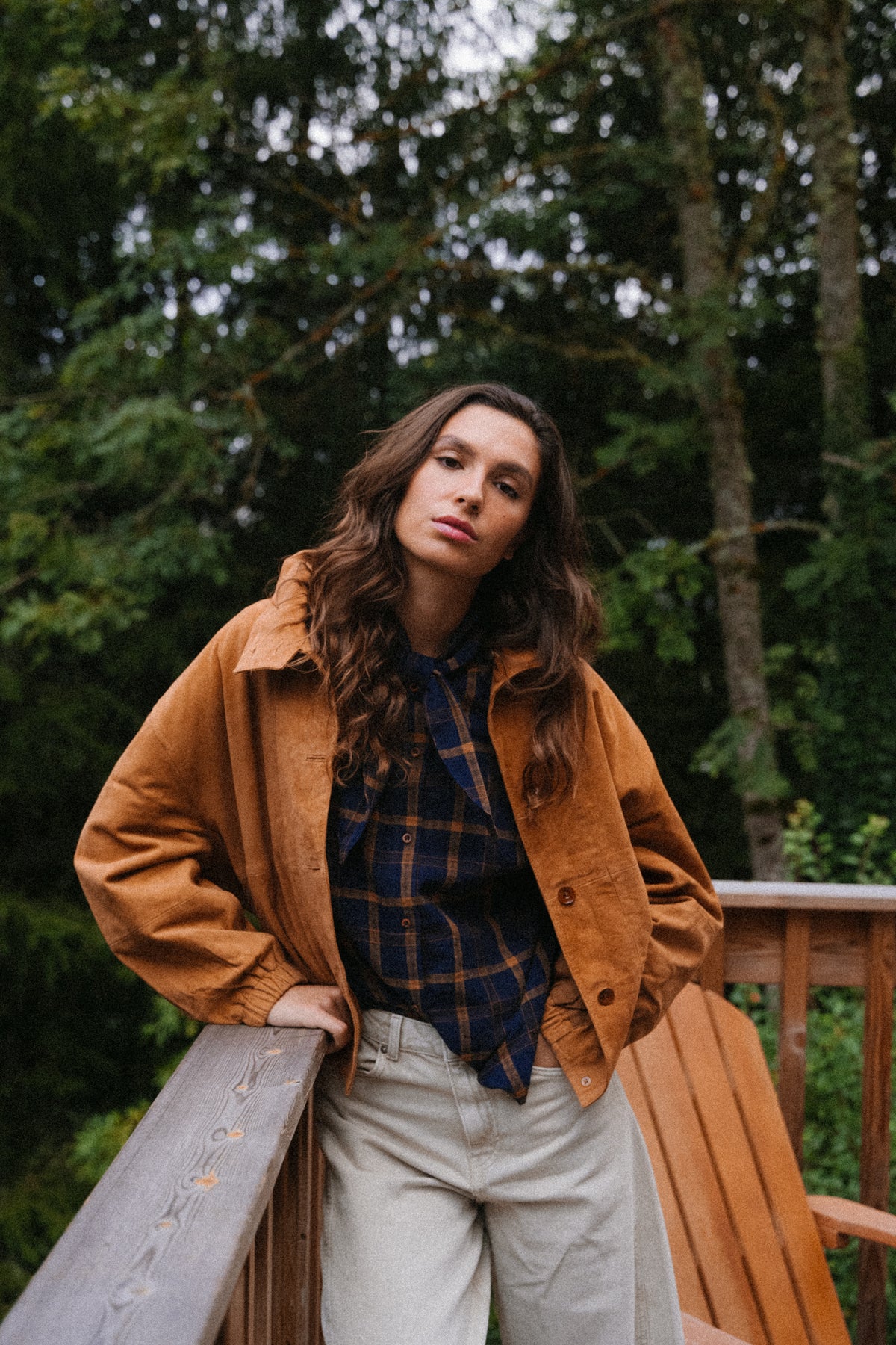 BLOUSON LISE - COGNAC