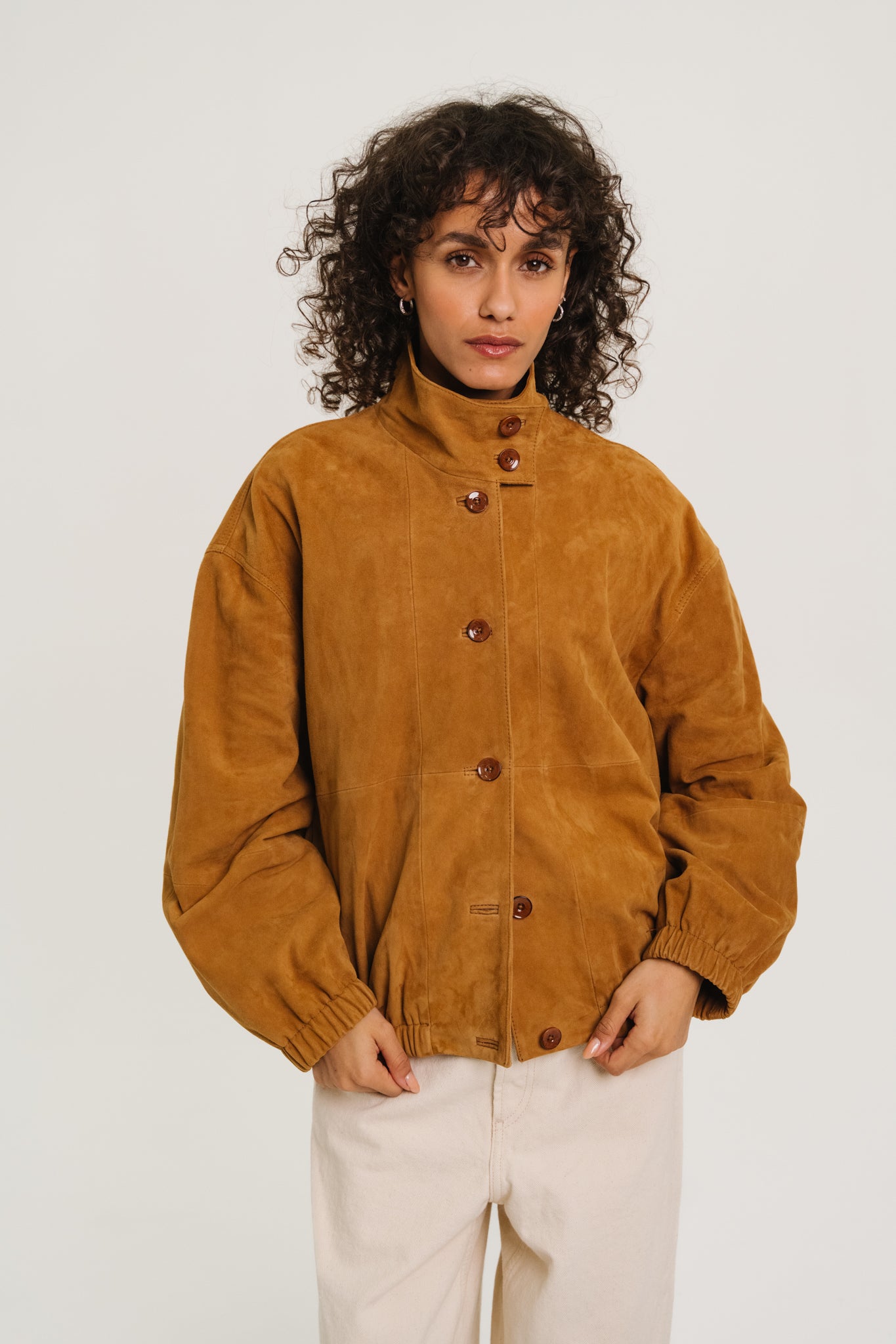 BLOUSON LISE - COGNAC