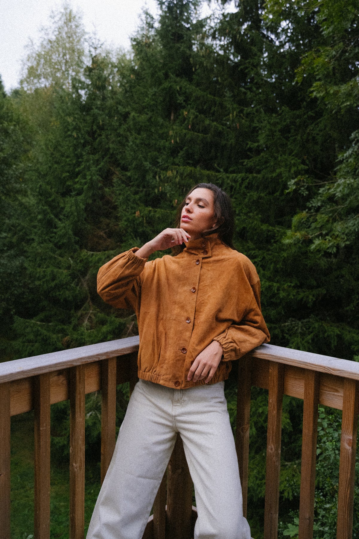 BLOUSON LISE - COGNAC