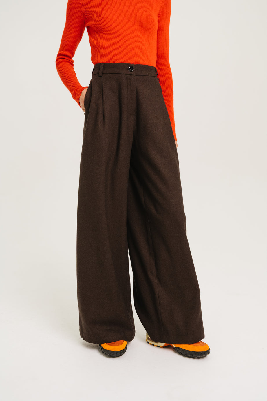 PANTALON GABY - CAFE