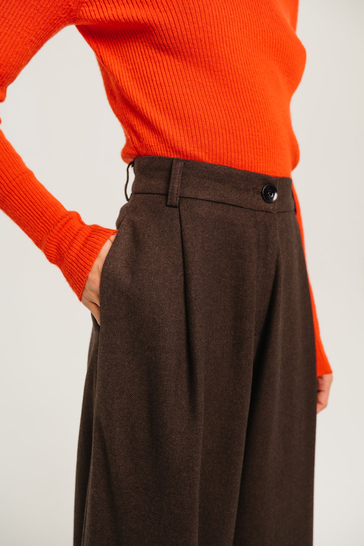 PANTALON GABY - CAFE