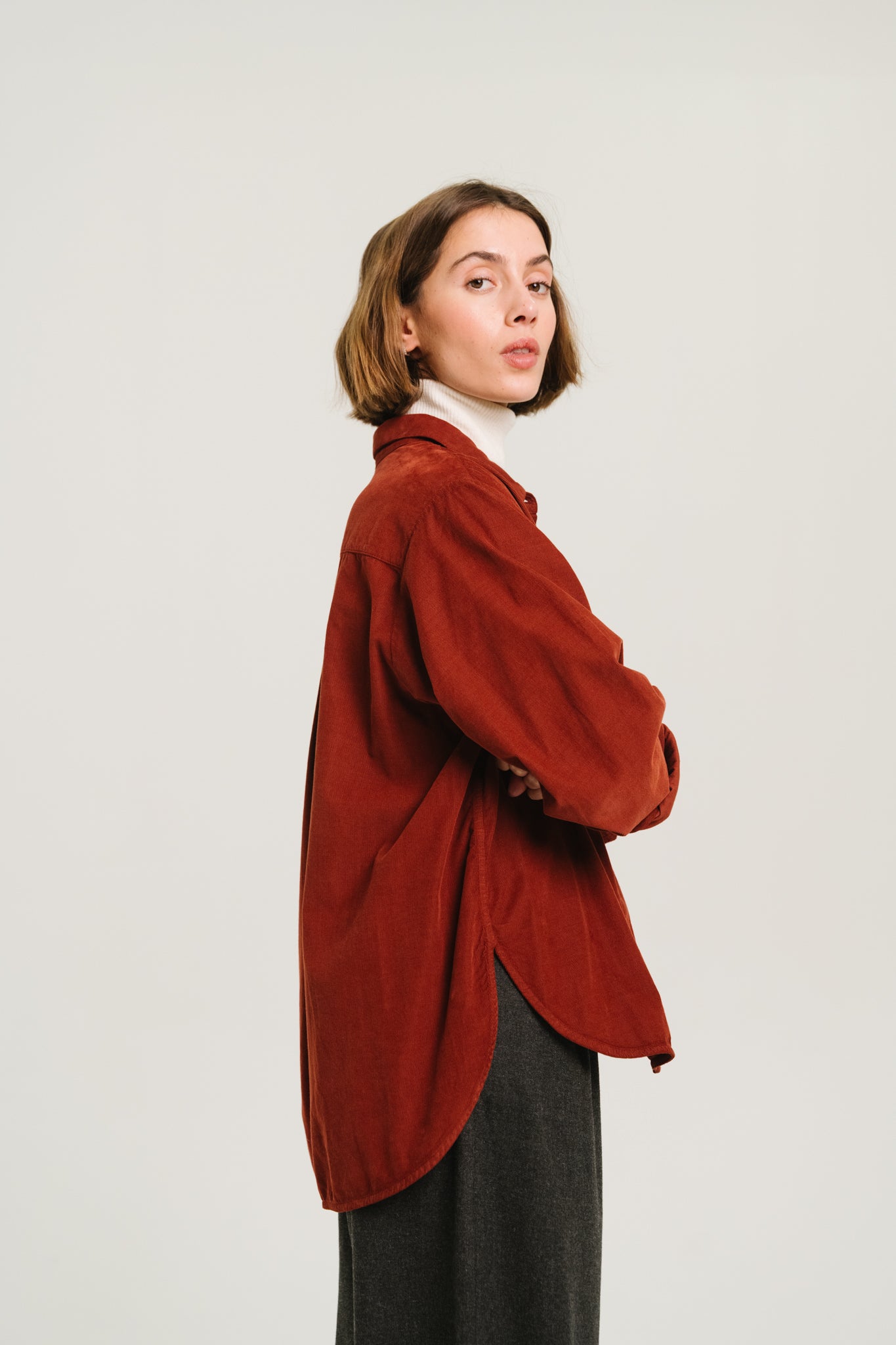 CHEMISE JUNE - COGNAC