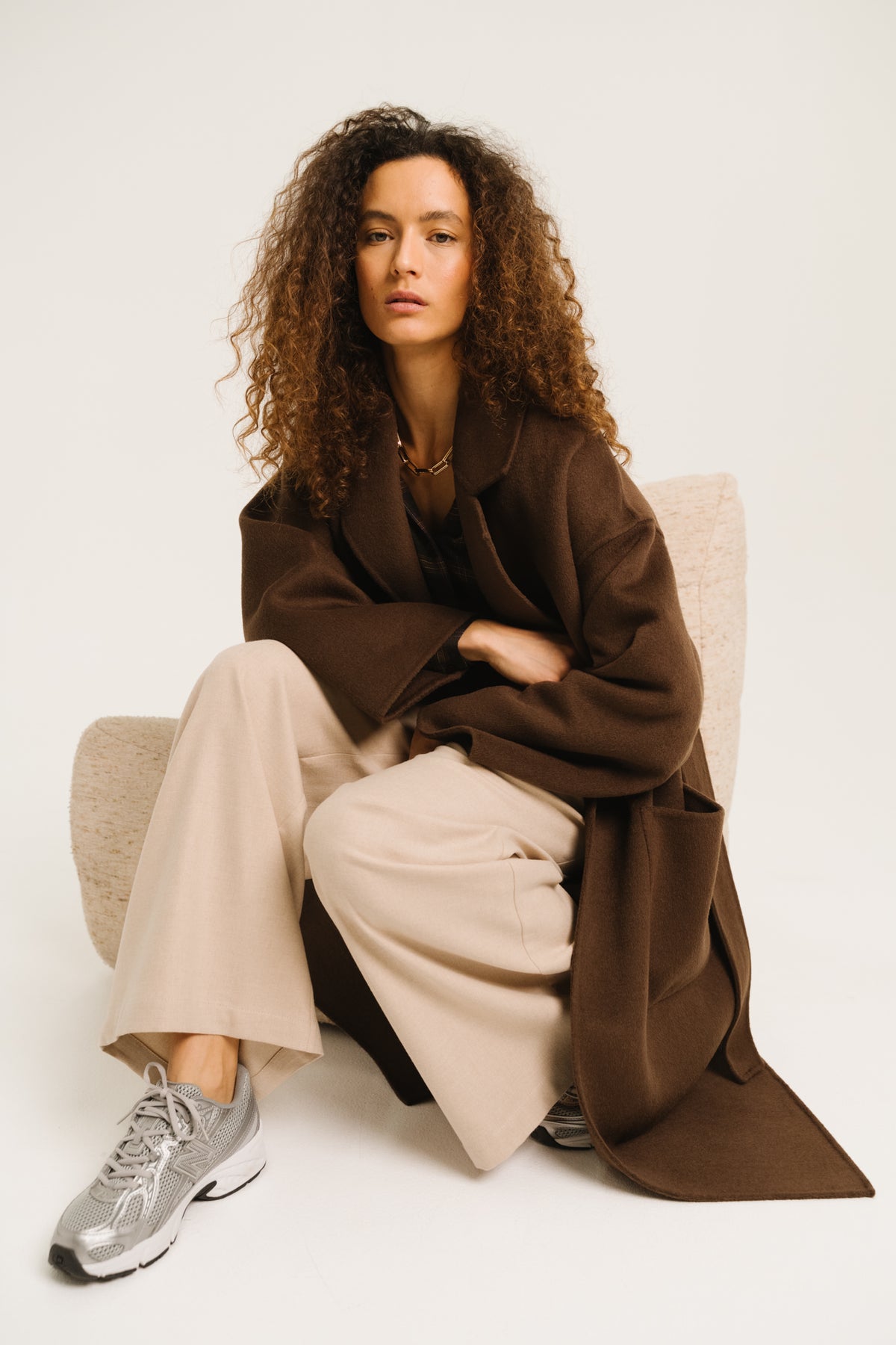 MANTEAU ANGELE - BROWN