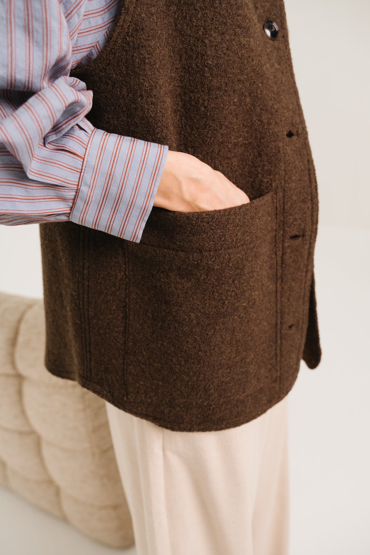 CARDIGAN ANTONIA - CHOCO