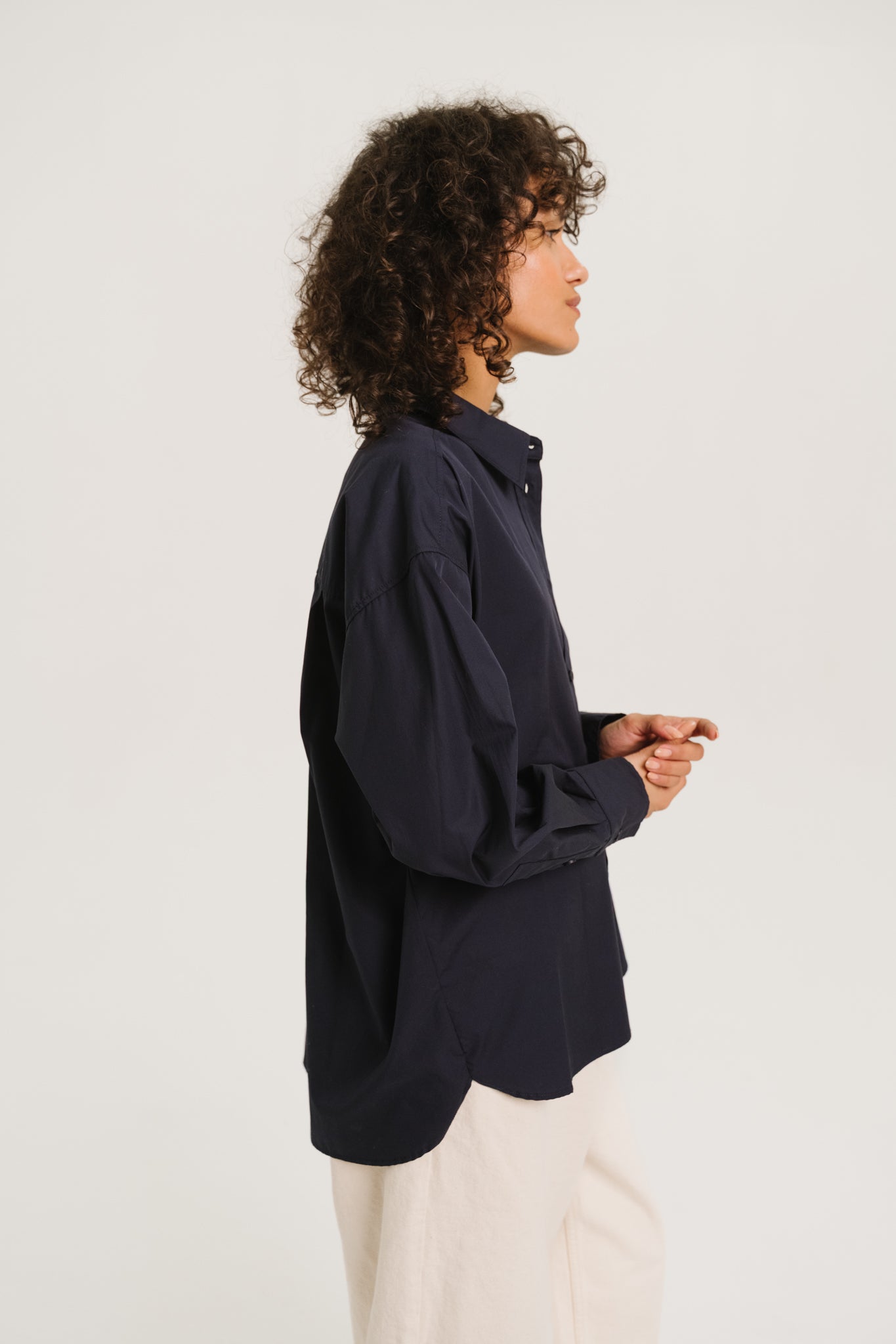 CHEMISE LALIE - DARKNAVY
