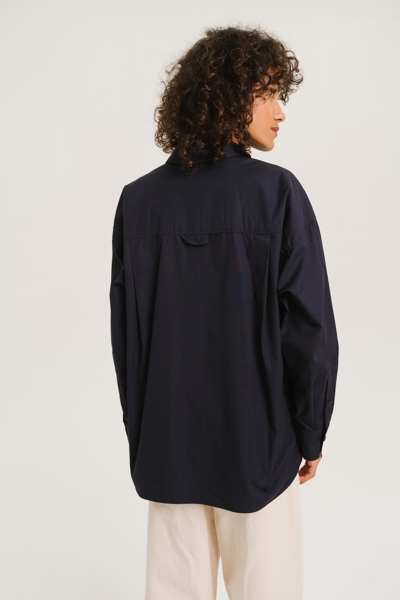 CHEMISE LALIE - DARKNAVY
