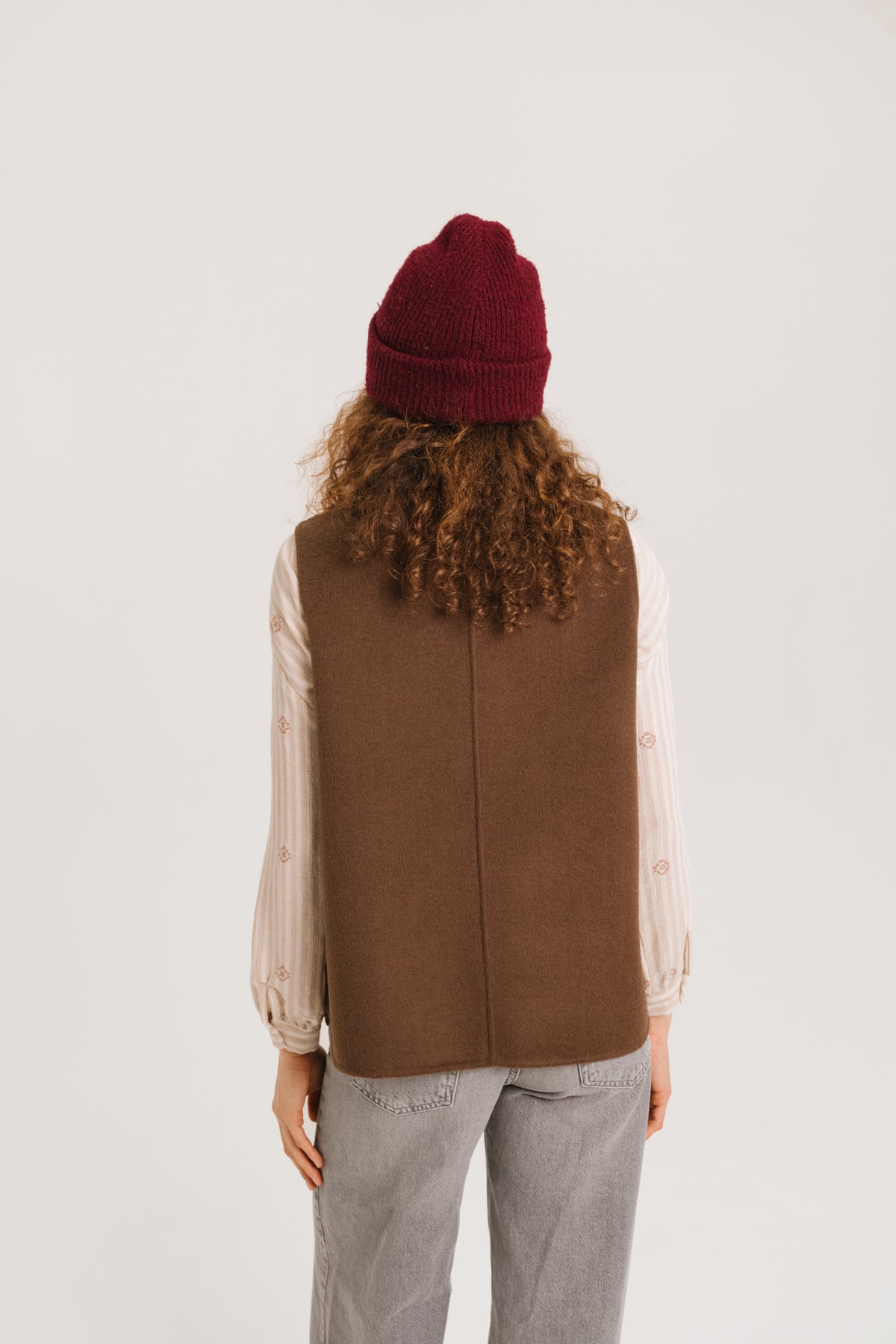 GILET ANTONIA - BROWN