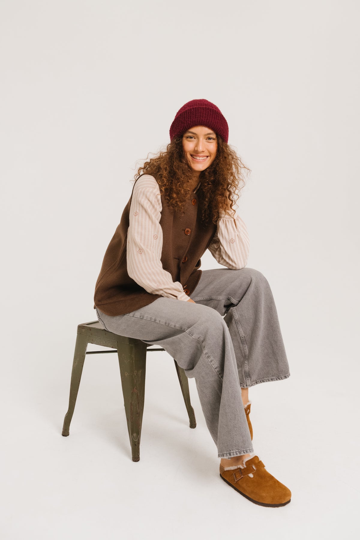 GILET ANTONIA - BROWN