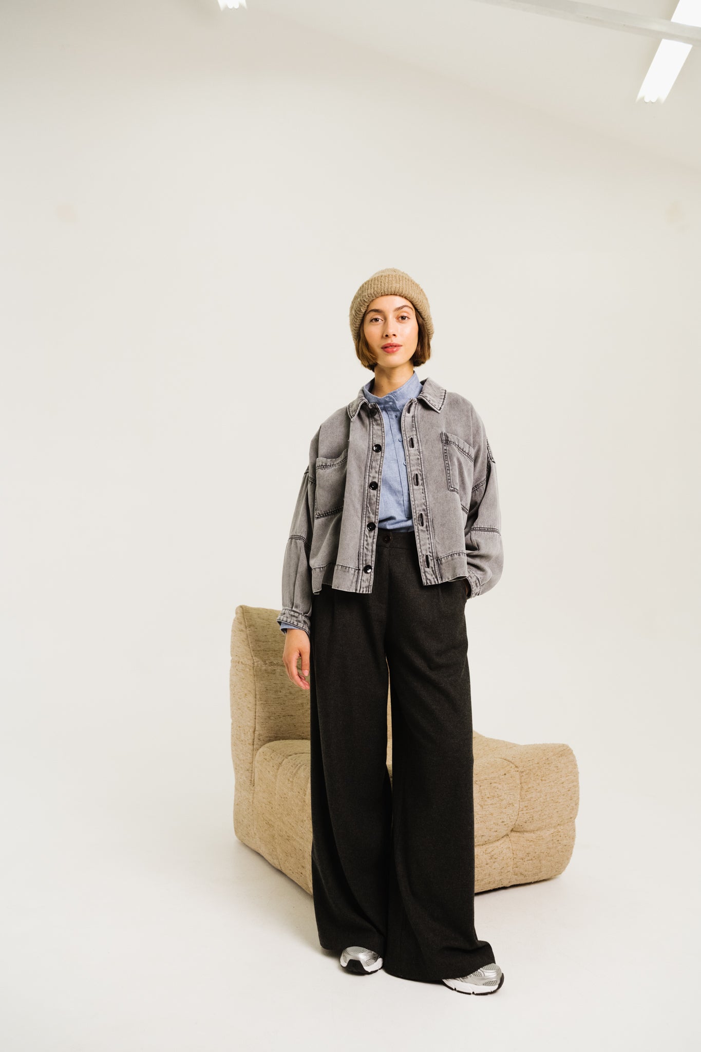 VESTE JUSTINE - CHARBON