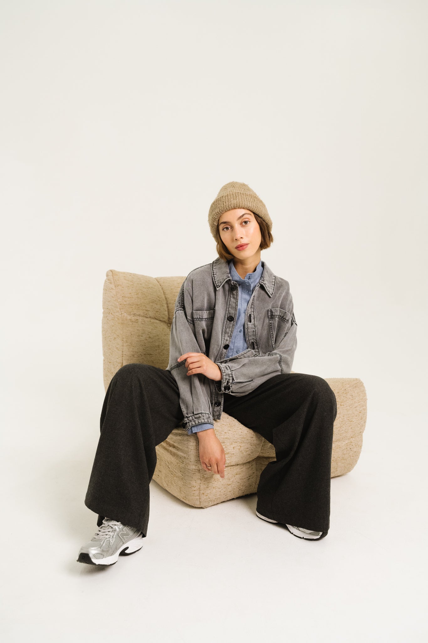 VESTE JUSTINE - CHARBON
