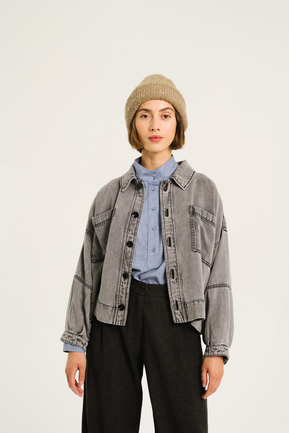 JACKET JUSTINE - CHARBON
